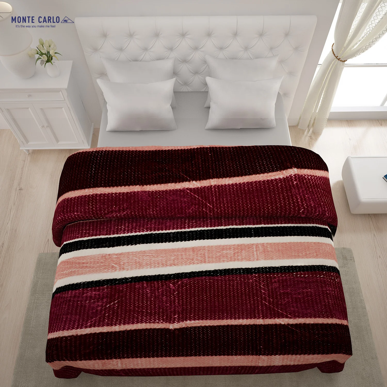 Printed Double Bed Blanket for Heavy Winter -2 Ply - Image 3