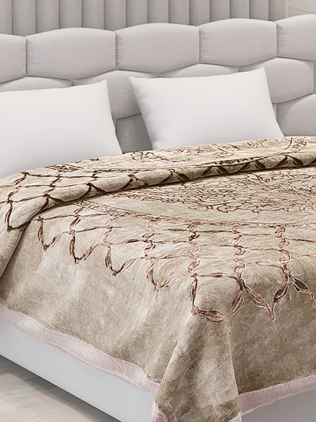 Printed Double Bed Blanket for Heavy Winter -2 Ply - Image 4