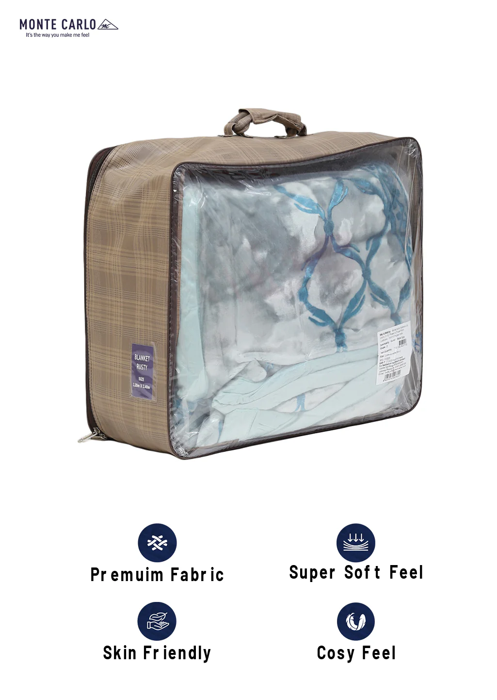 Printed Double Bed Blanket for Heavy Winter -2 Ply - Image 8