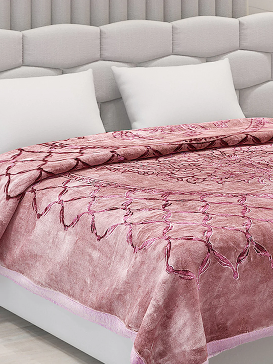 Printed Double Bed Blanket for Heavy Winter -2 Ply - Image 4