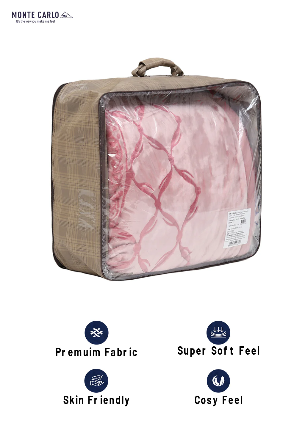 Printed Double Bed Blanket for Heavy Winter -2 Ply - Image 8