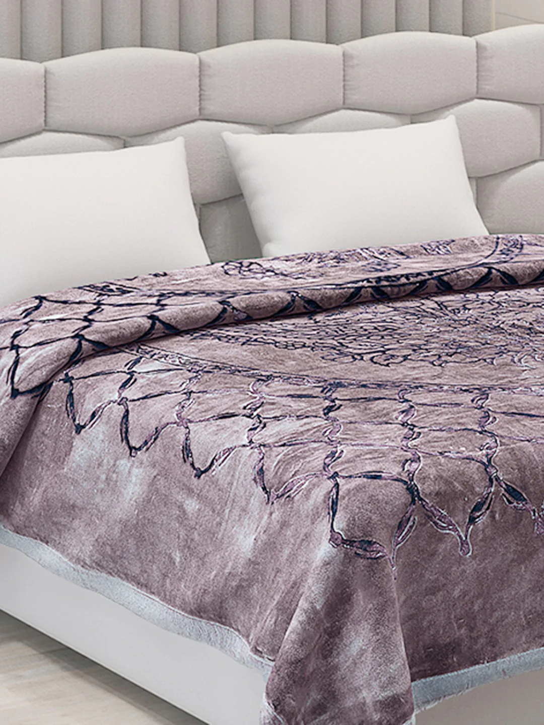 Printed Double Bed Blanket for Heavy Winter -2 Ply - Image 4