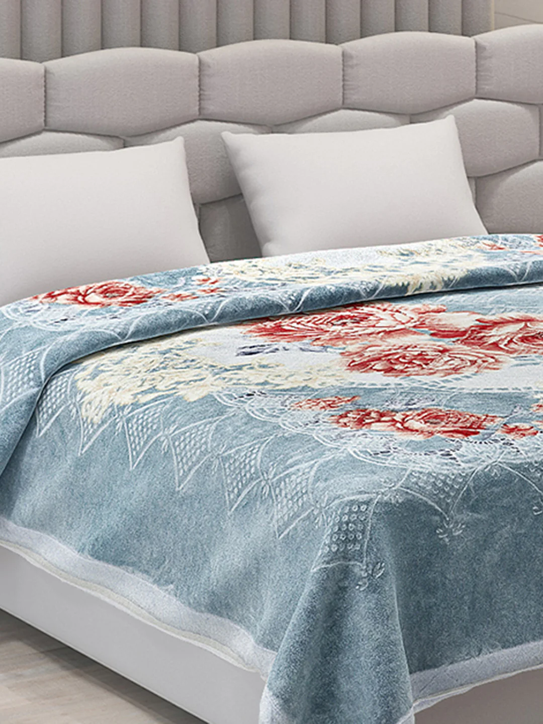 Printed Double Bed Blanket for Heavy Winter -2 Ply - Image 4