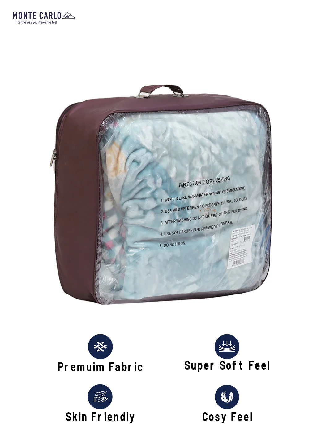 Printed Double Bed Blanket for Heavy Winter -2 Ply - Image 8
