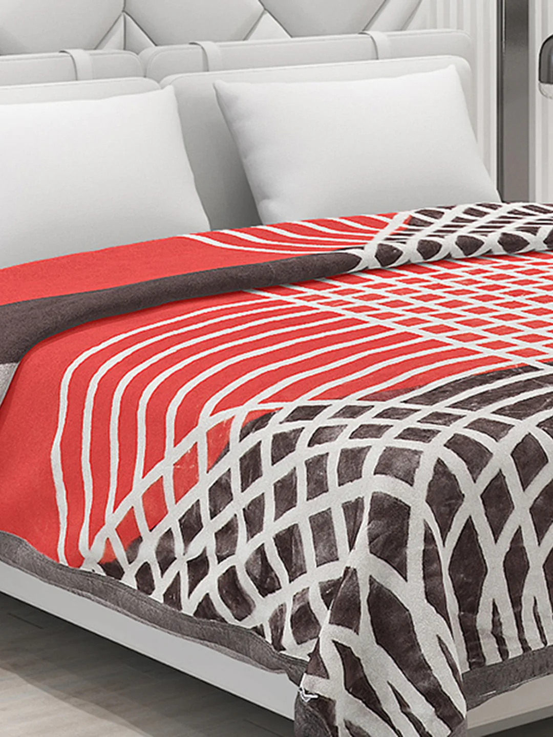 Printed Double Bed Blanket for Heavy Winter -2 Ply - Image 4