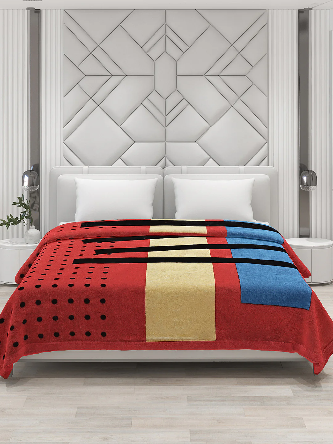 Printed Double Bed Blanket for Heavy Winter -2 Ply - Image 3