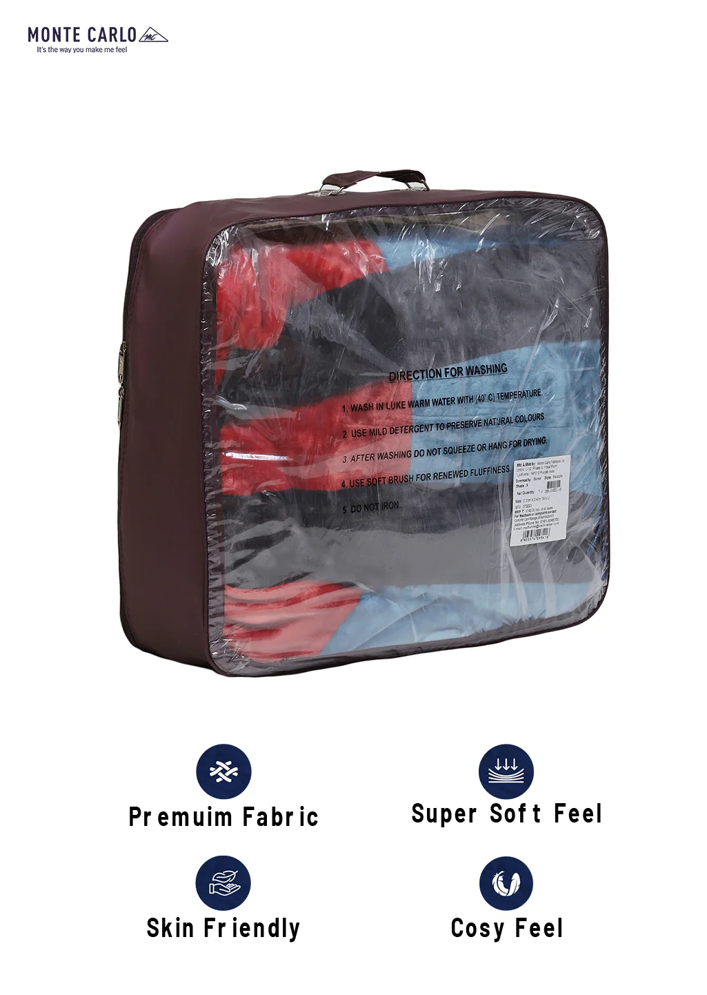 Printed Double Bed Blanket for Heavy Winter -2 Ply - Image 8