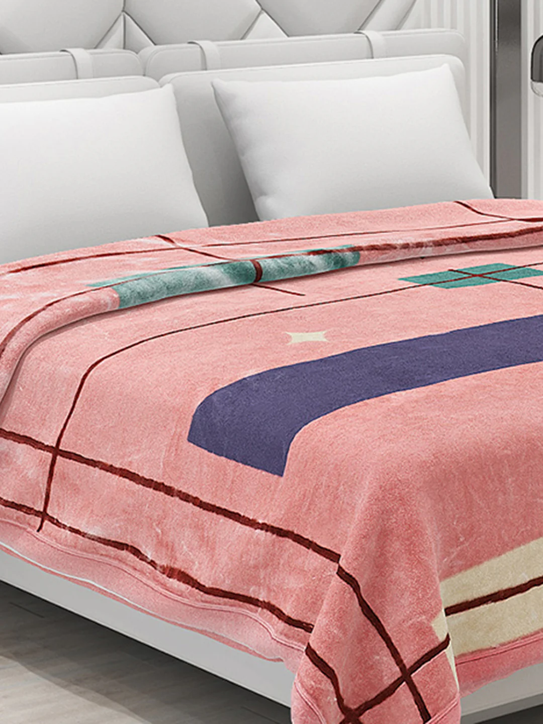 Printed Double Bed Blanket for Heavy Winter -2 Ply - Image 4