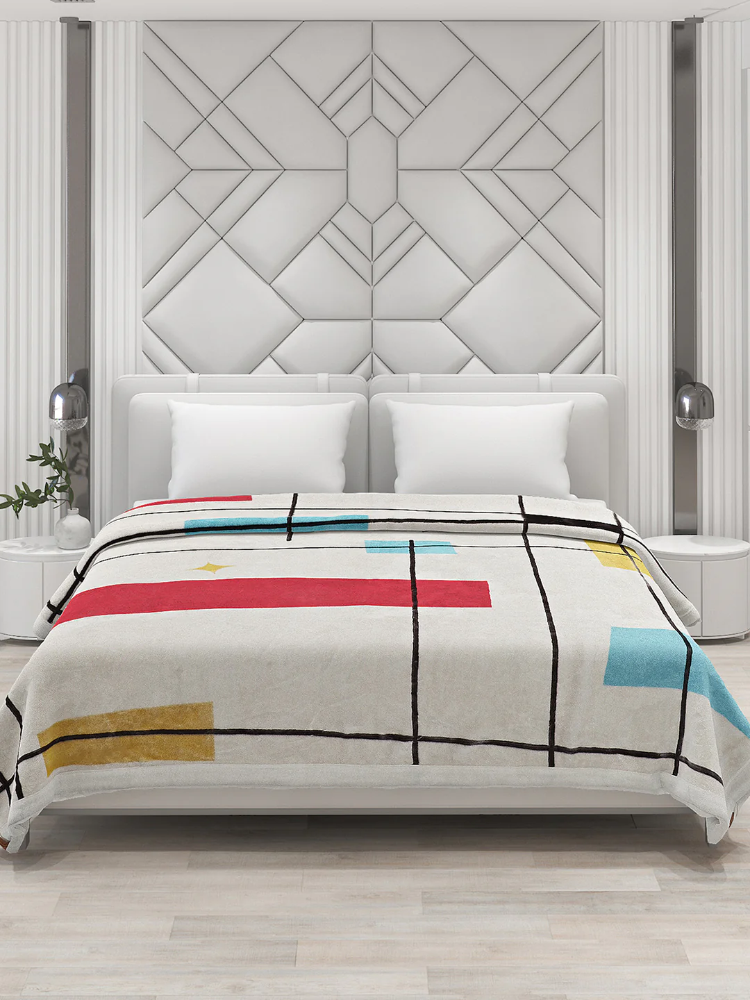 Printed Double Bed Blanket for Heavy Winter -2 Ply - Image 3
