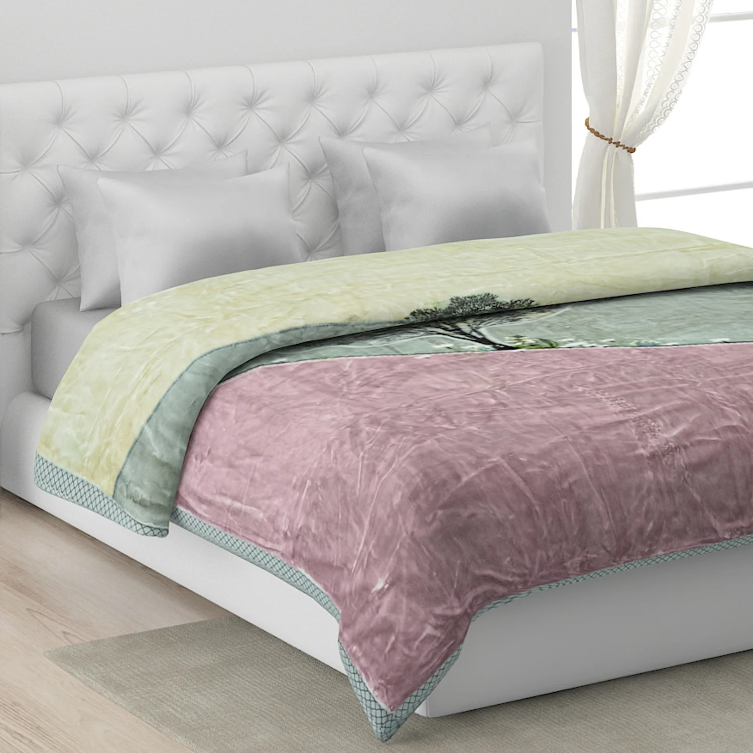 Printed Double Bed Blanket for Heavy Winter -2 Ply - Image 9