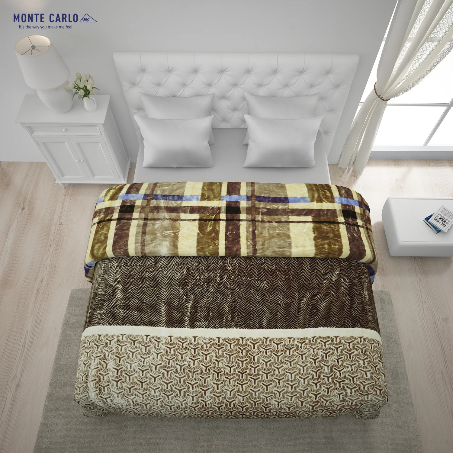 Printed Double Bed Blanket for Heavy Winter -2 Ply - Image 3