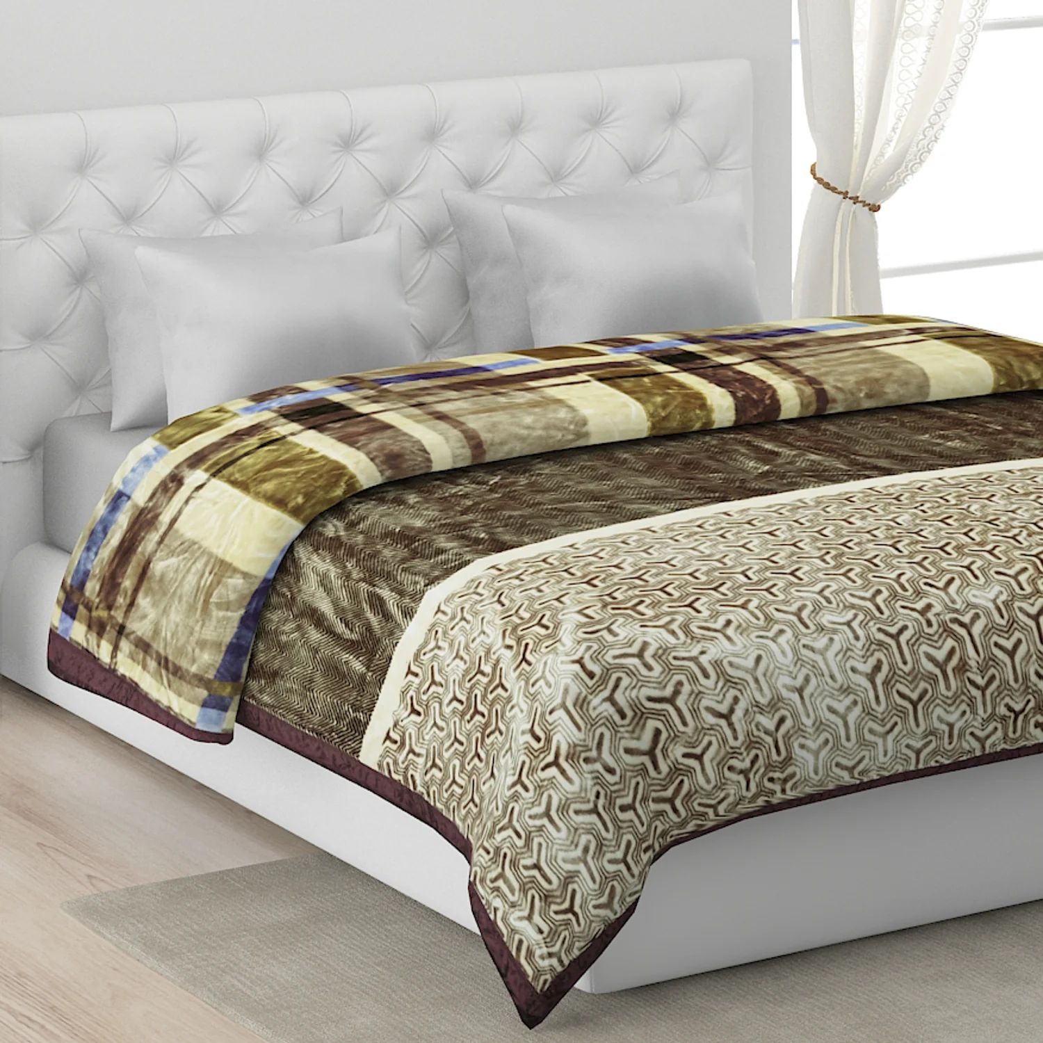 Printed Double Bed Blanket for Heavy Winter -2 Ply - Image 9