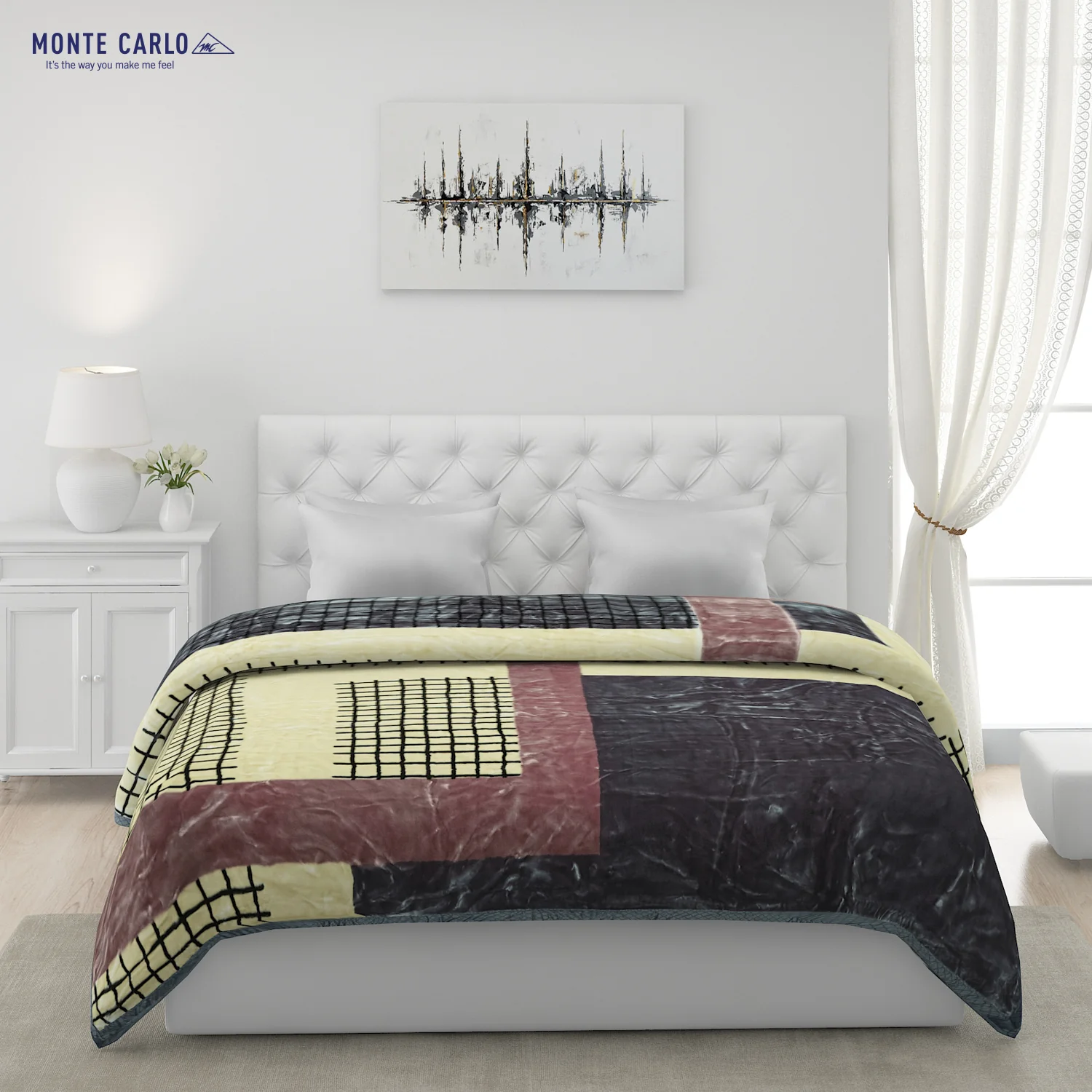 Printed Double Bed Blanket for Heavy Winter -2 Ply - Image 2