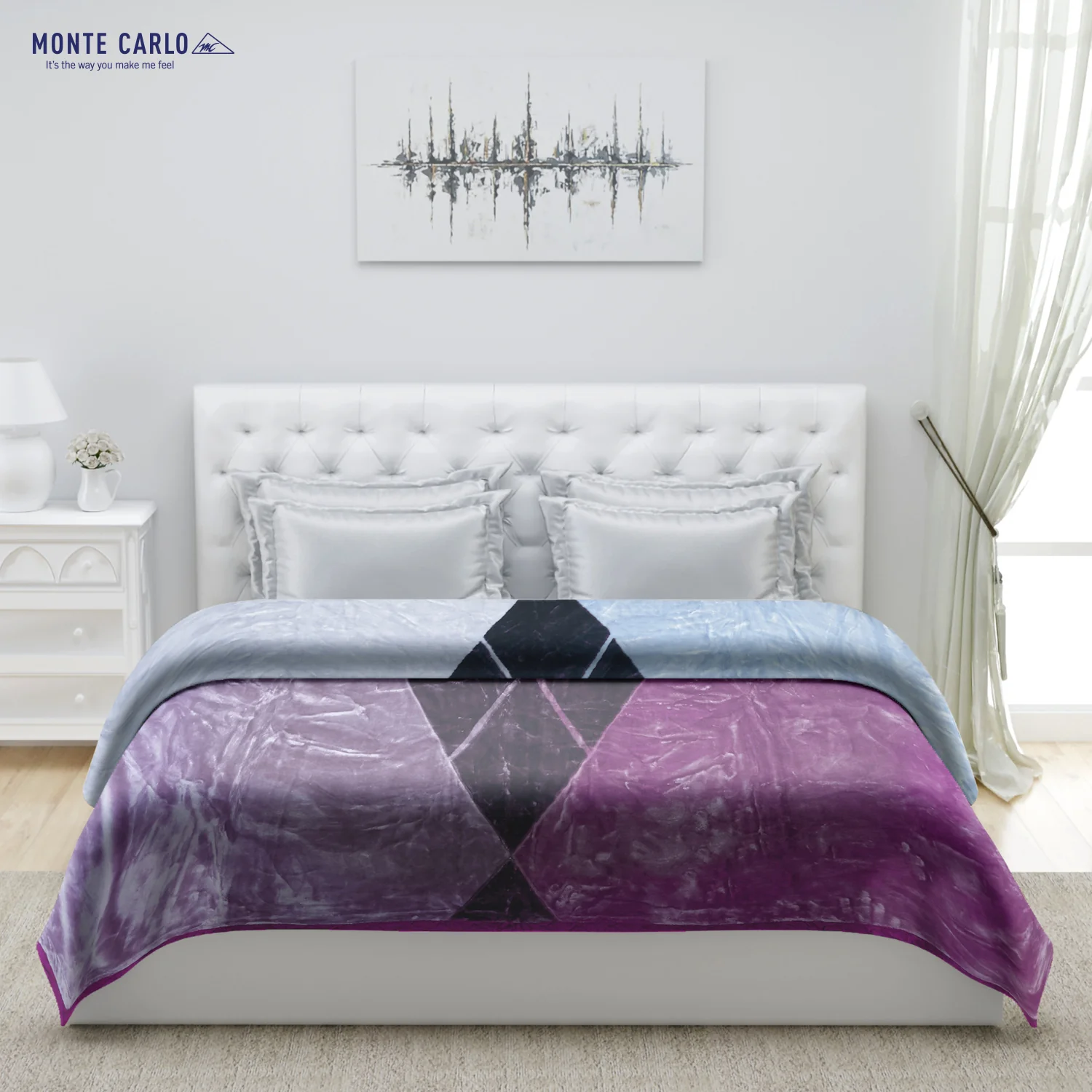 Printed Double Bed Blanket for Heavy Winter -2 Ply - Image 3