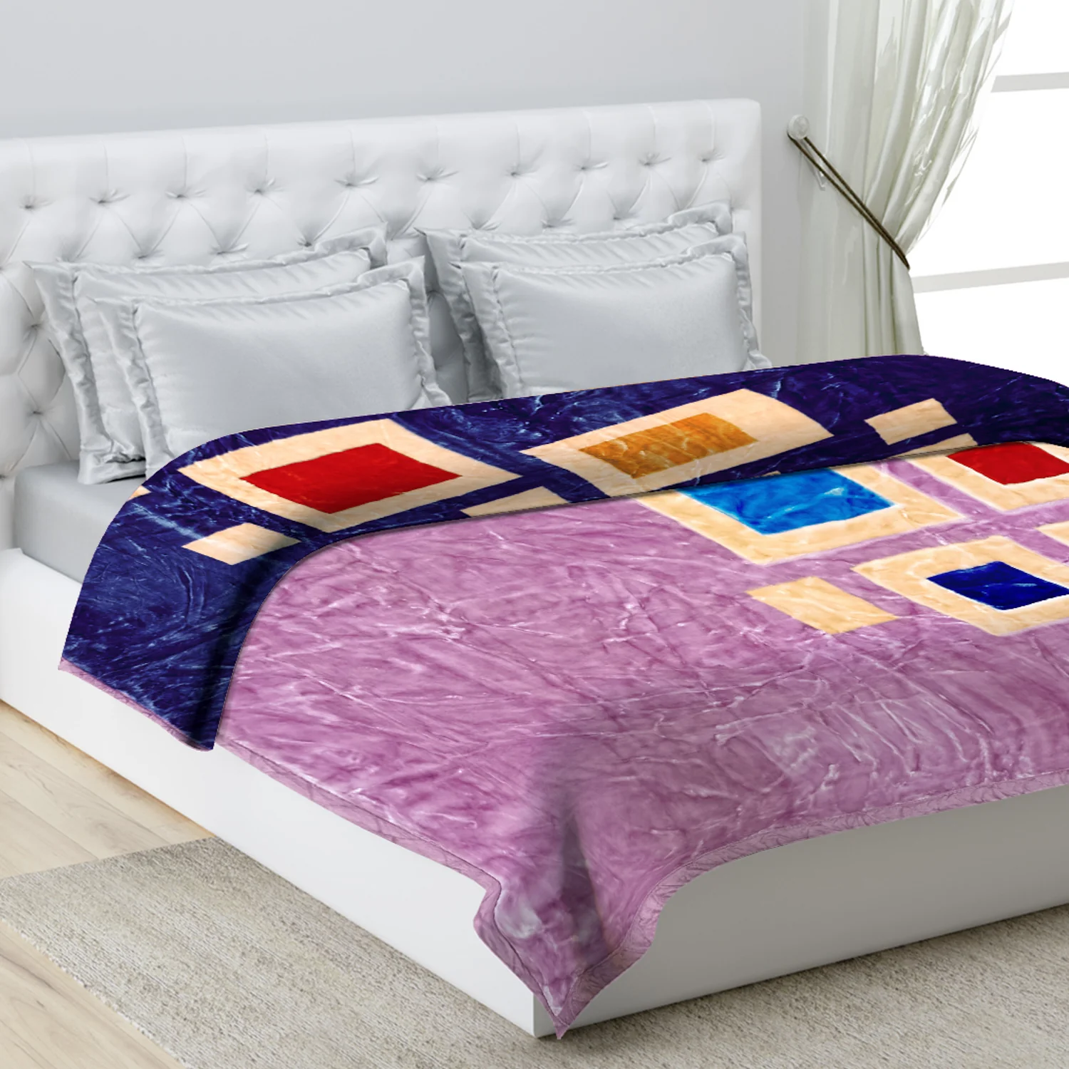 Printed Double Bed Blanket for Heavy Winter -2 Ply - Image 11