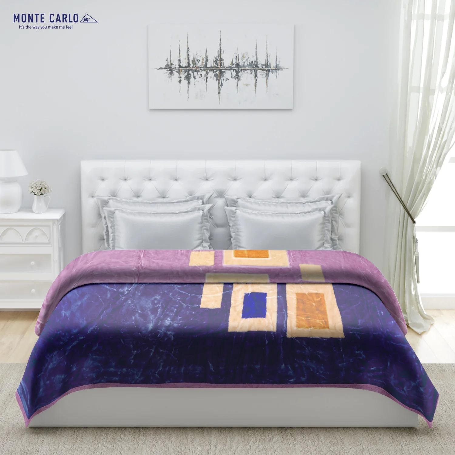 Printed Double Bed Blanket for Heavy Winter -2 Ply - Image 3