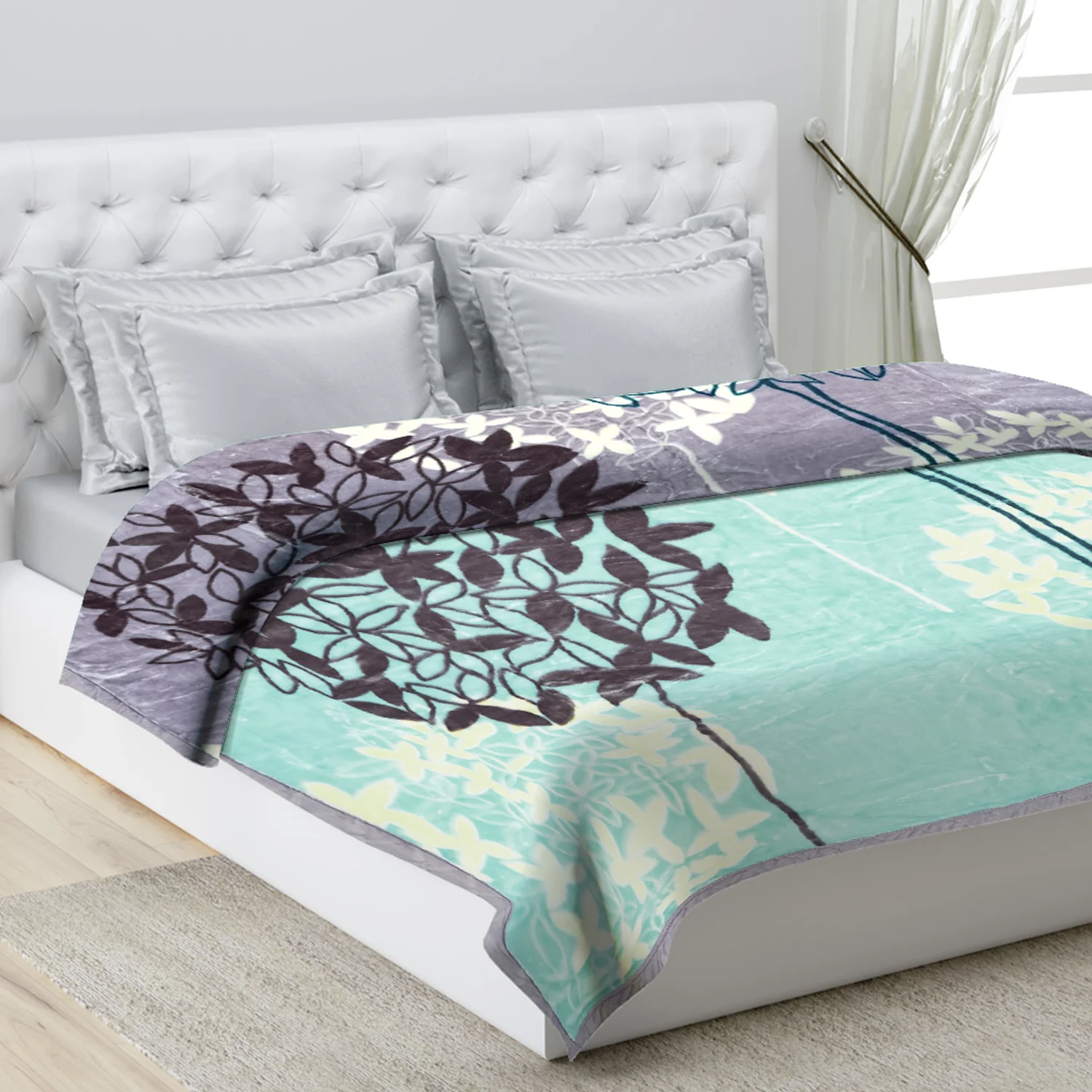Printed Double Bed Blanket for Heavy Winter -2 Ply - Image 11