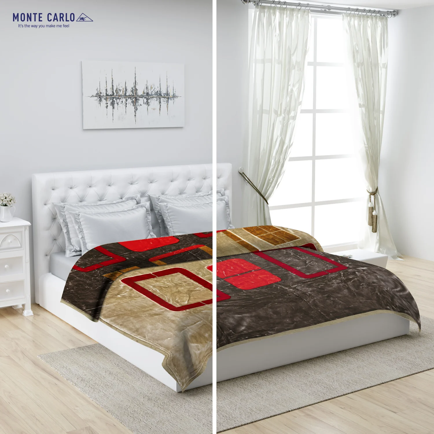 Printed Double Bed Blanket for Heavy Winter -2 Ply - Image 2
