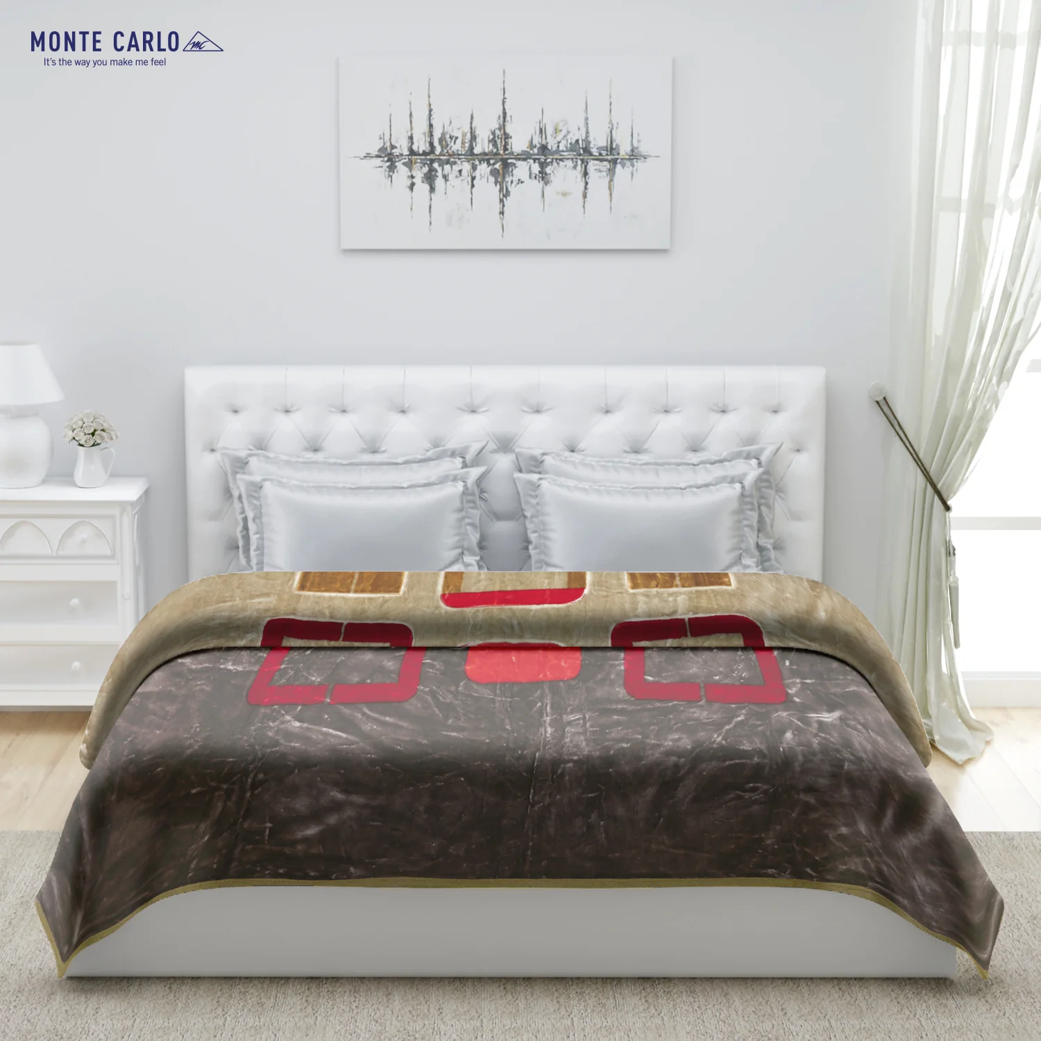 Printed Double Bed Blanket for Heavy Winter -2 Ply - Image 3
