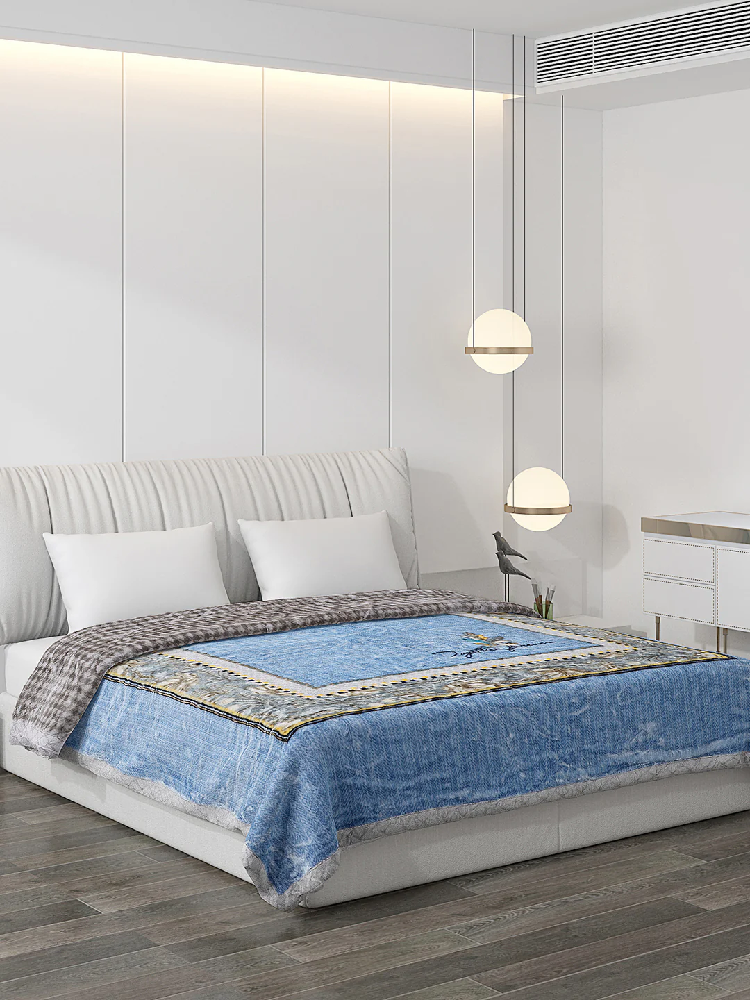 Printed Double Bed Blanket for Heavy Winter -2 Ply - Image 6