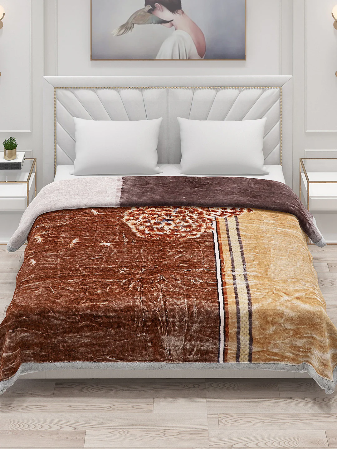 Printed Double Bed Blanket for Heavy Winter -2 Ply - Image 4