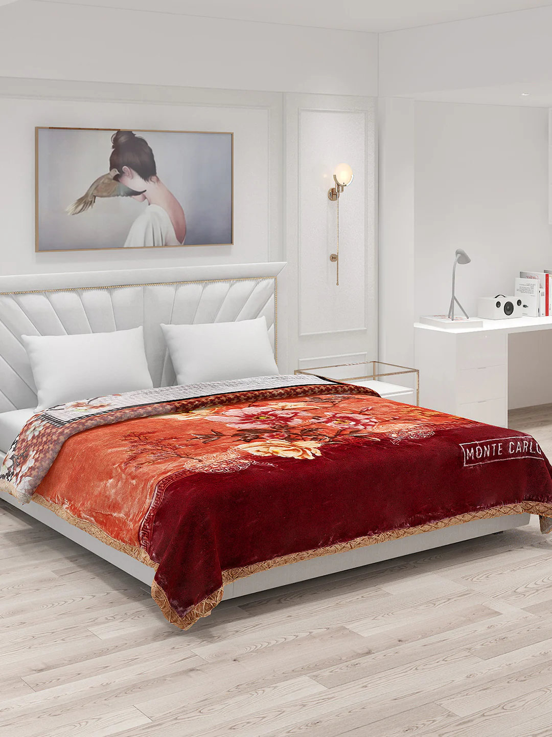 Printed Double Bed Blanket for Heavy Winter -2 Ply - Image 6