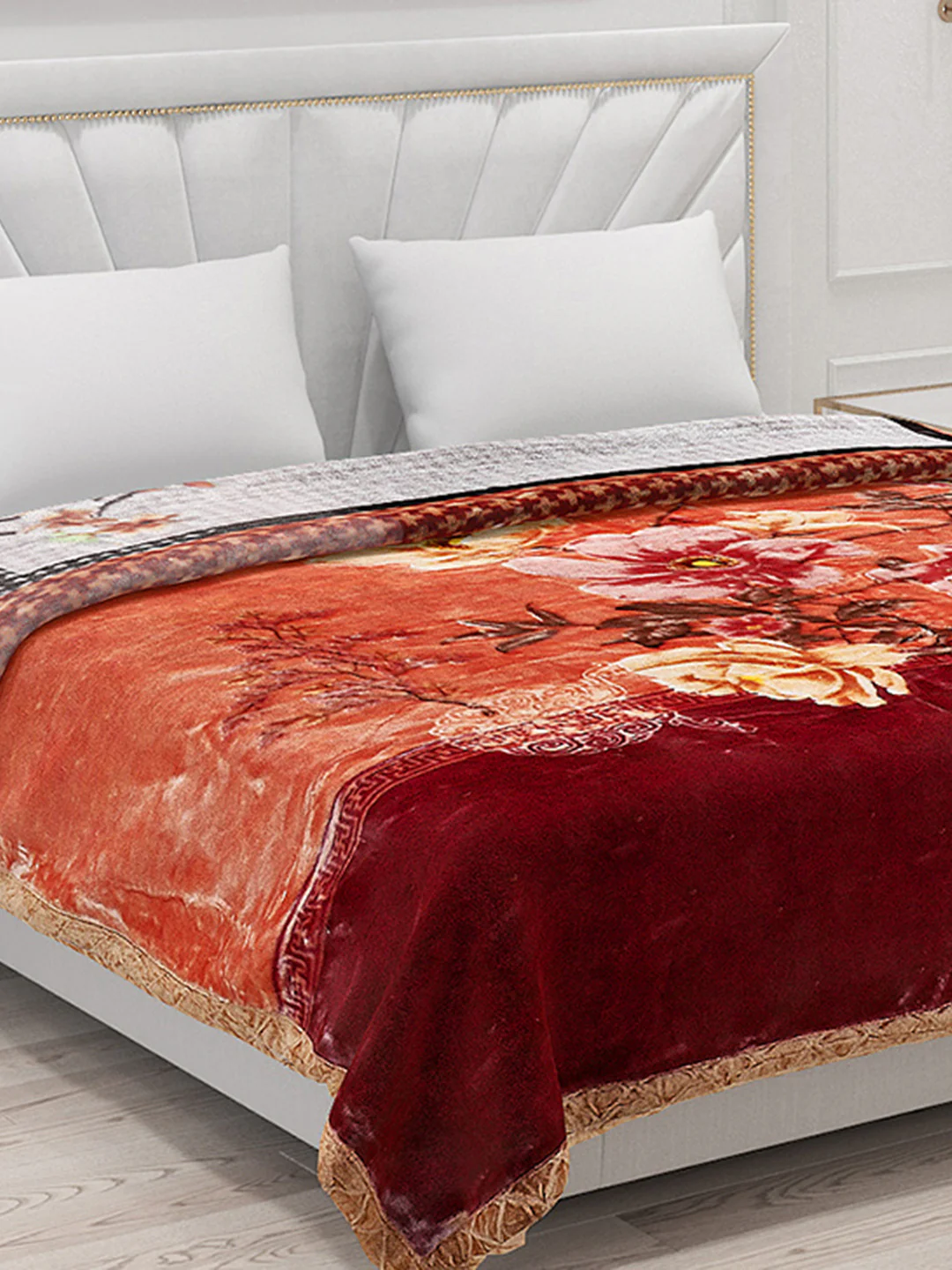 Printed Double Bed Blanket for Heavy Winter -2 Ply - Image 7