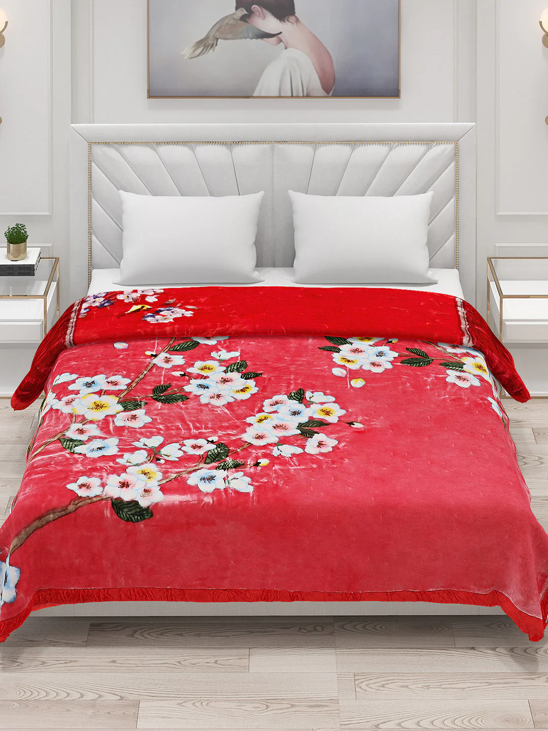 Printed Double Bed Blanket for Heavy Winter -2 Ply - Image 4