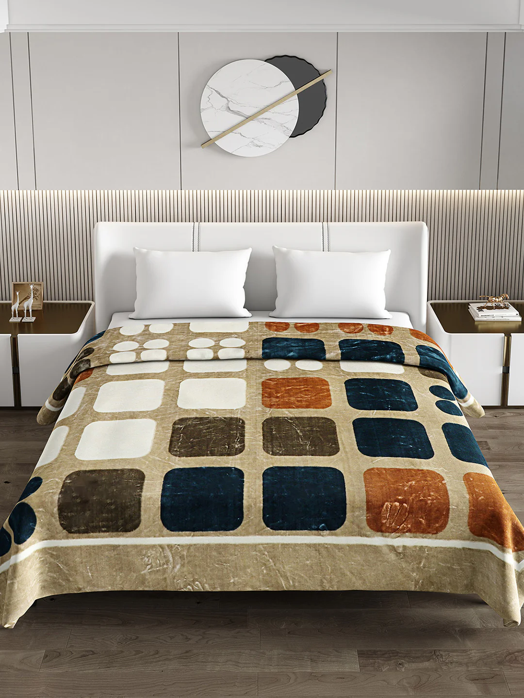 Printed Double Bed Blanket for Heavy Winter -2 Ply - Image 3