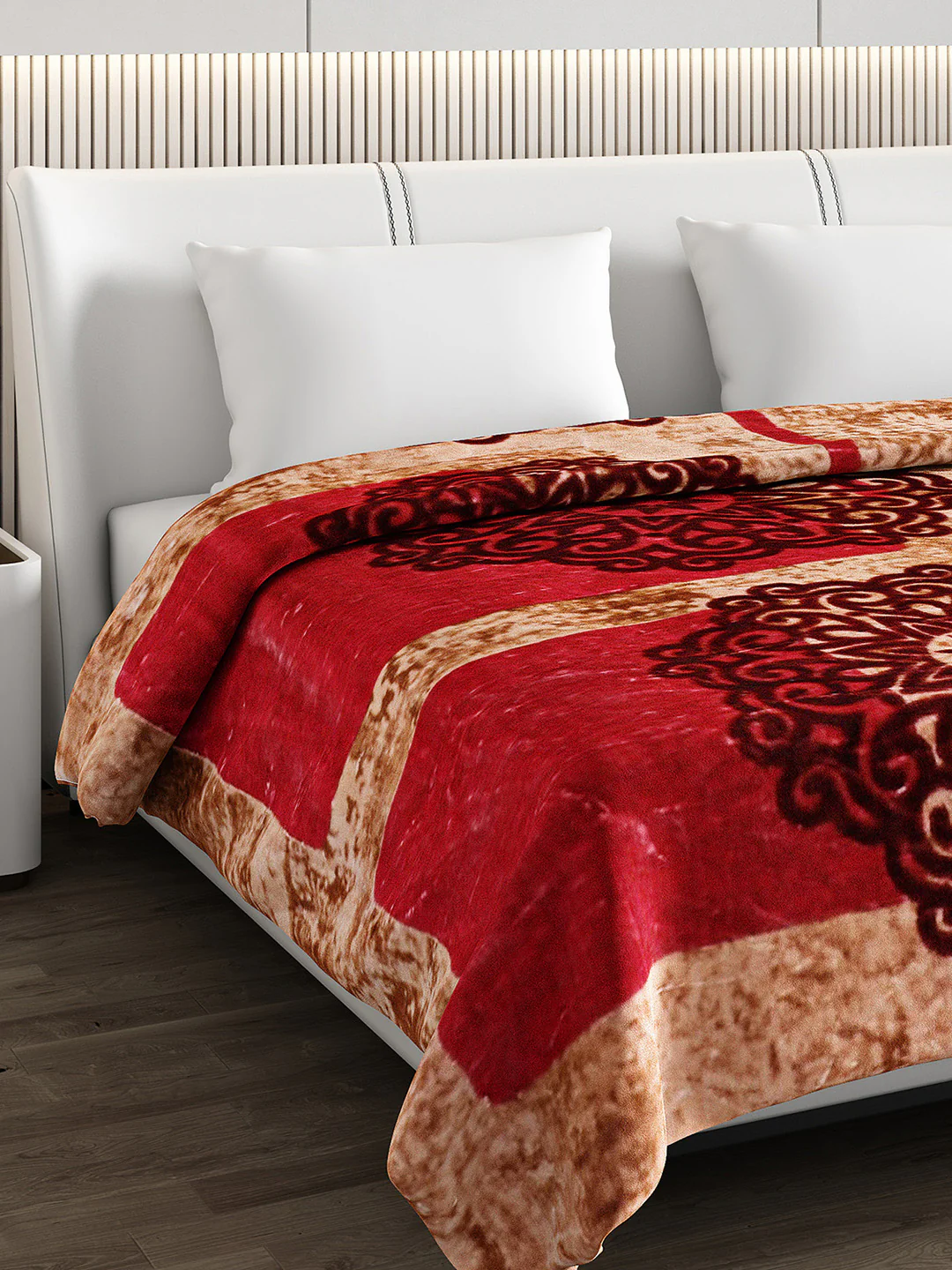 Printed Double Bed Blanket for Heavy Winter -2 Ply - Image 4