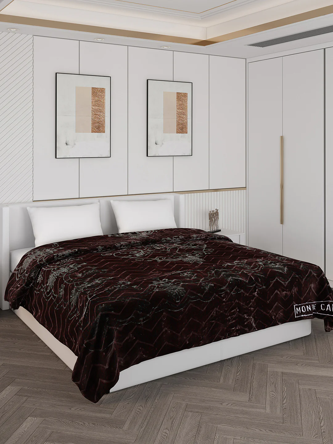 Printed Double Bed Blanket for Heavy Winter -2 Ply