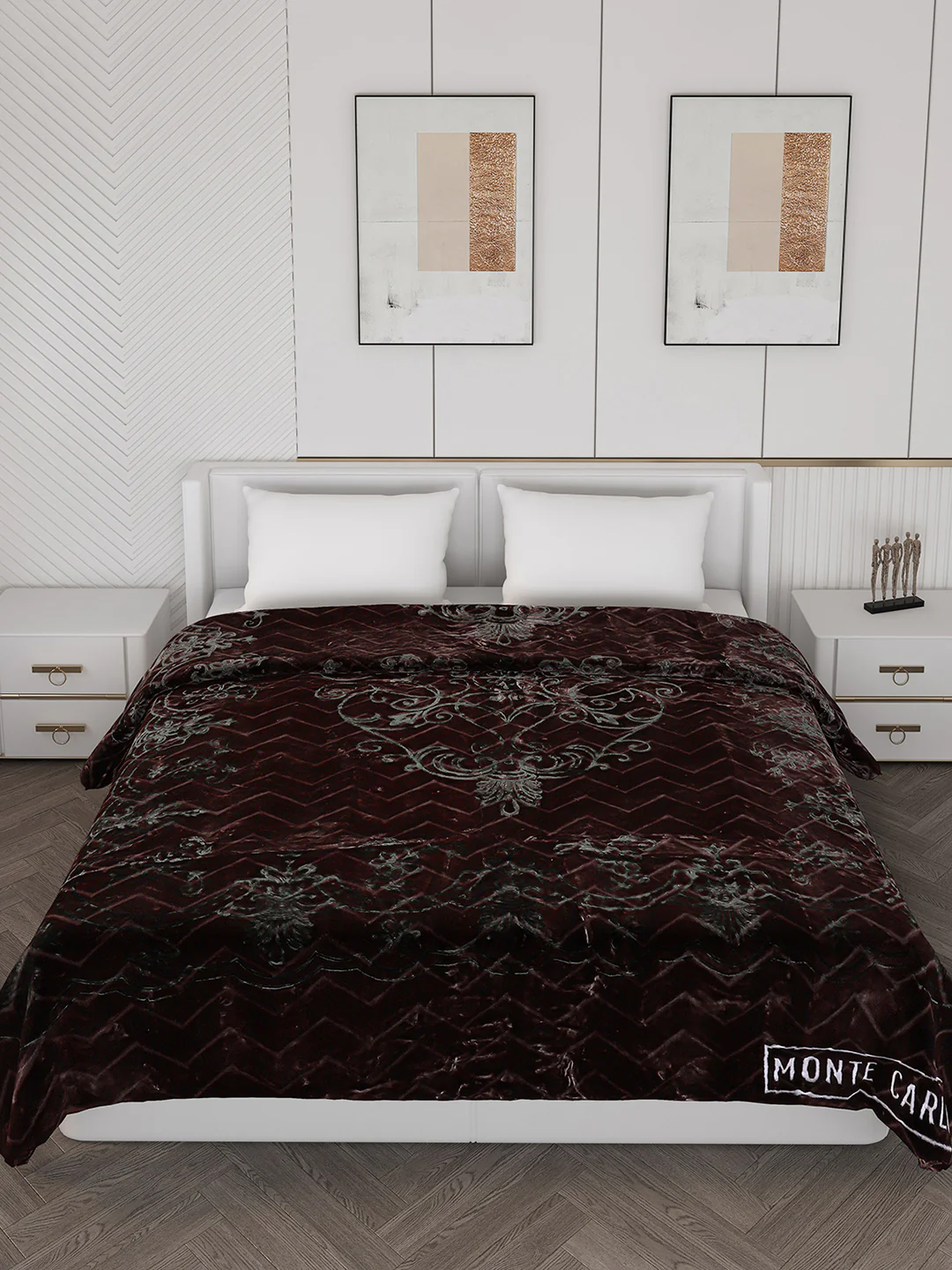 Printed Double Bed Blanket for Heavy Winter -2 Ply - Image 3