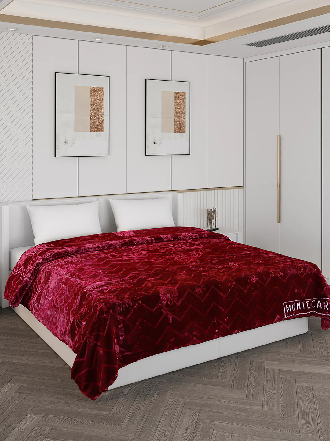 Printed Double Bed Blanket for Heavy Winter -2 Ply