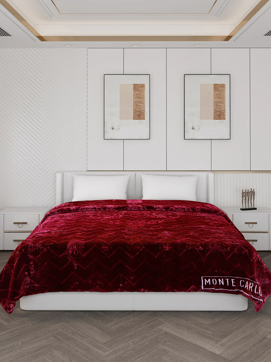 Printed Double Bed Blanket for Heavy Winter -2 Ply - Image 2