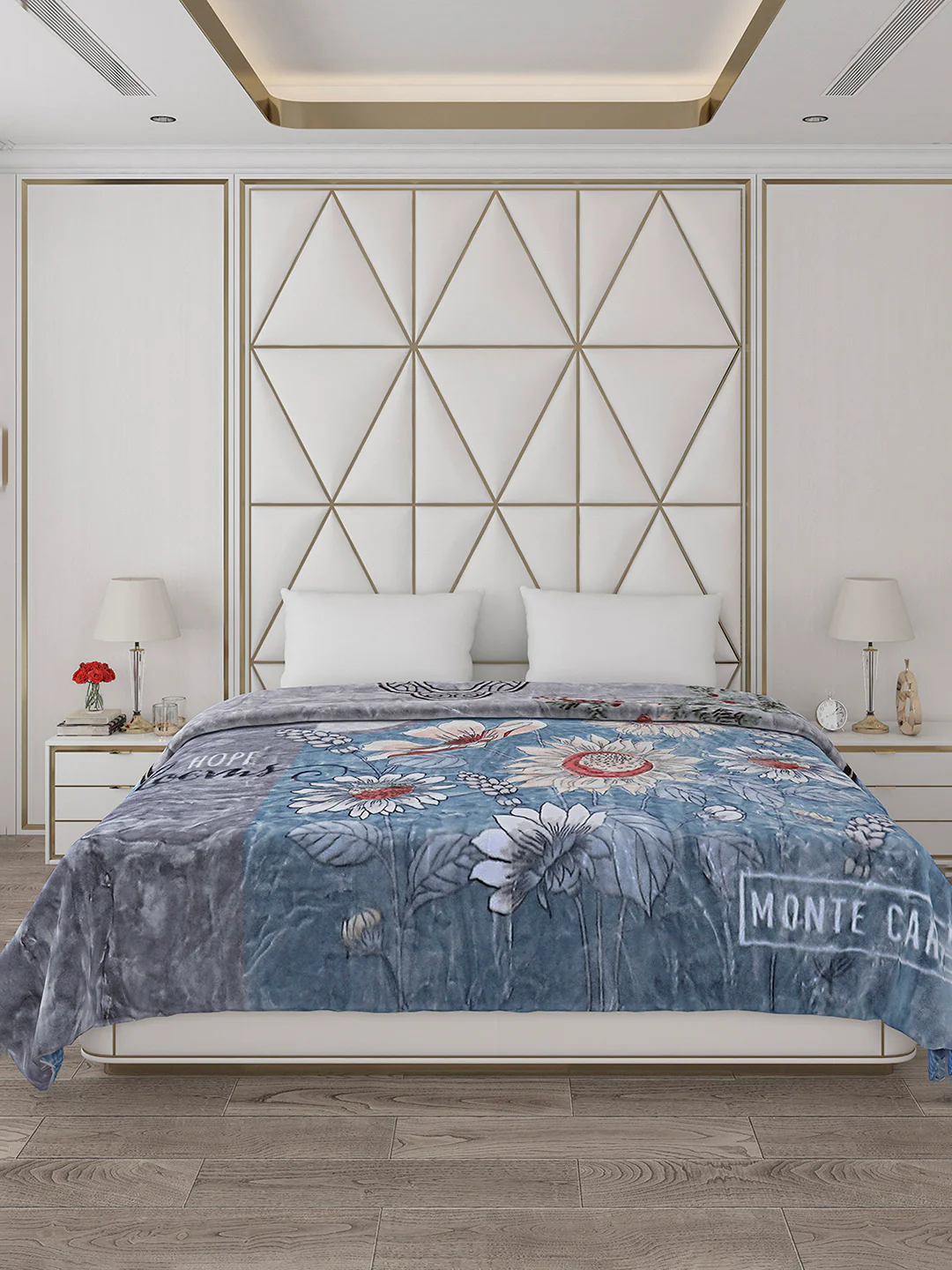 Printed Double Bed Blanket for Heavy Winter -2 Ply - Image 3
