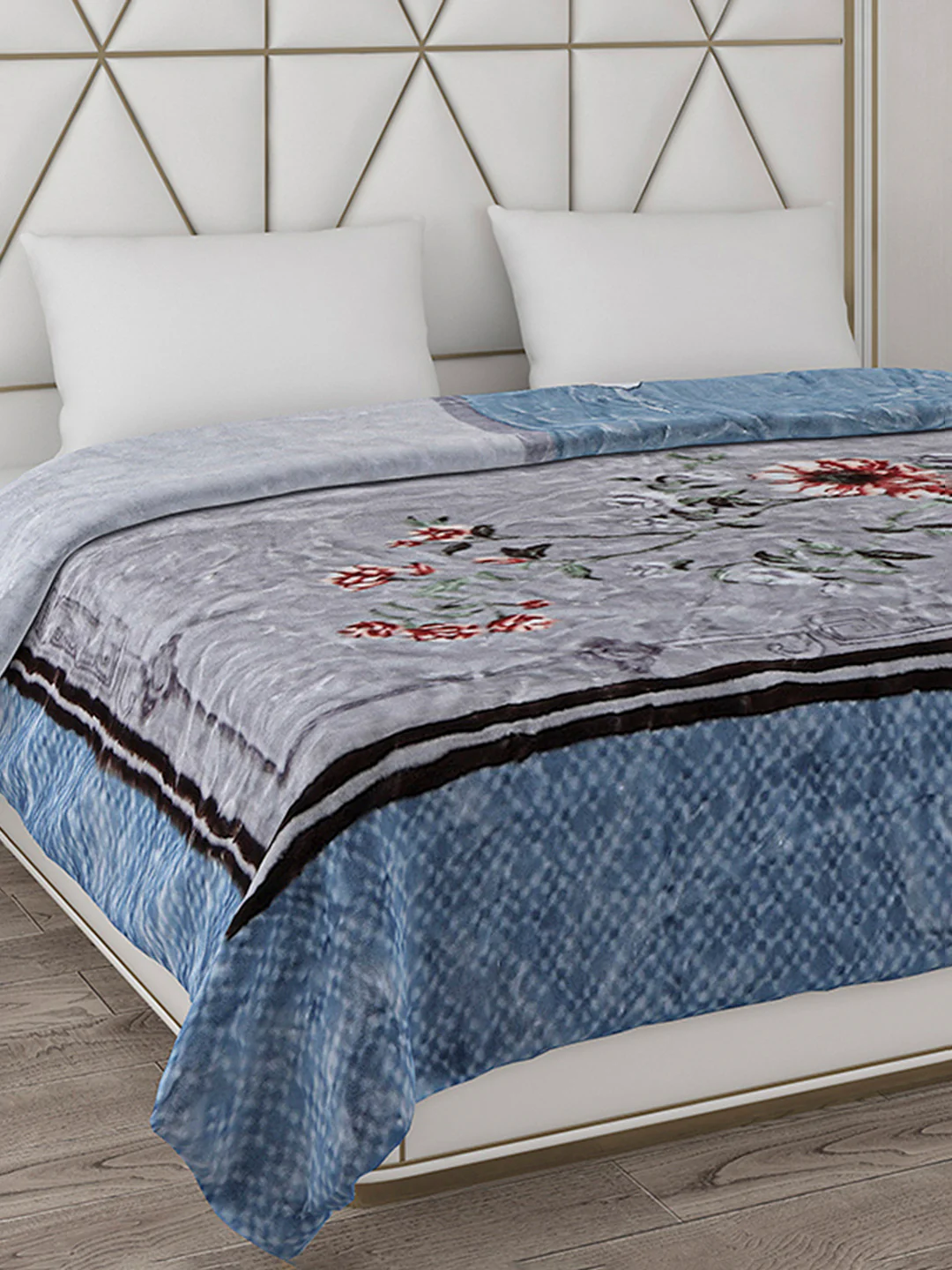 Printed Double Bed Blanket for Heavy Winter -2 Ply - Image 6