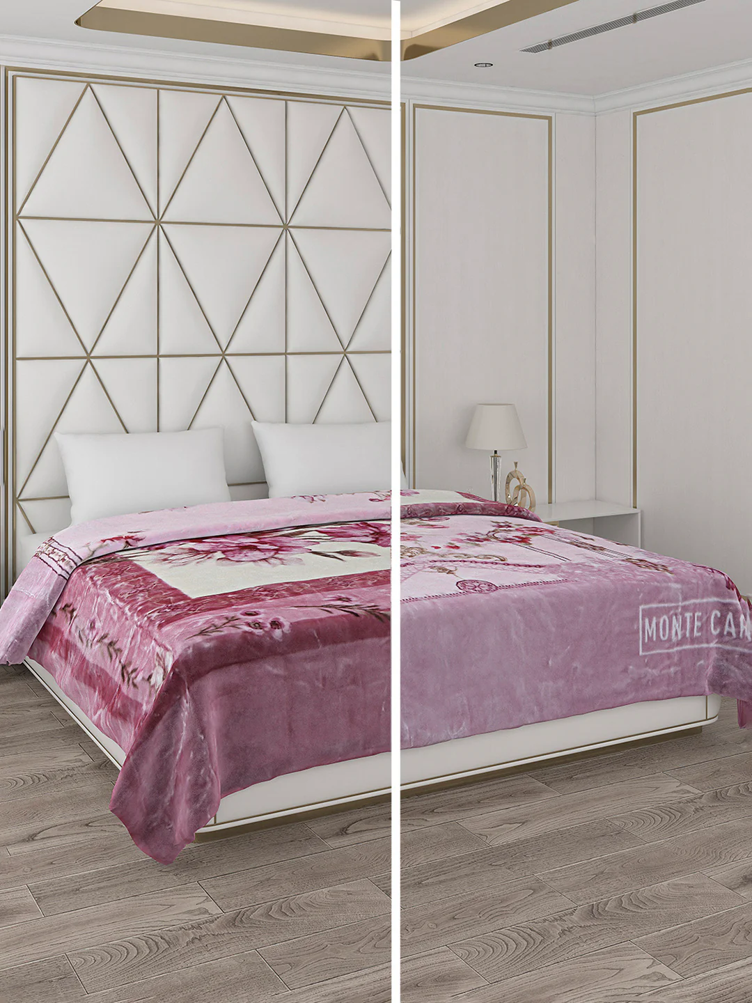 Printed Double Bed Blanket for Heavy Winter -2 Ply - Image 2