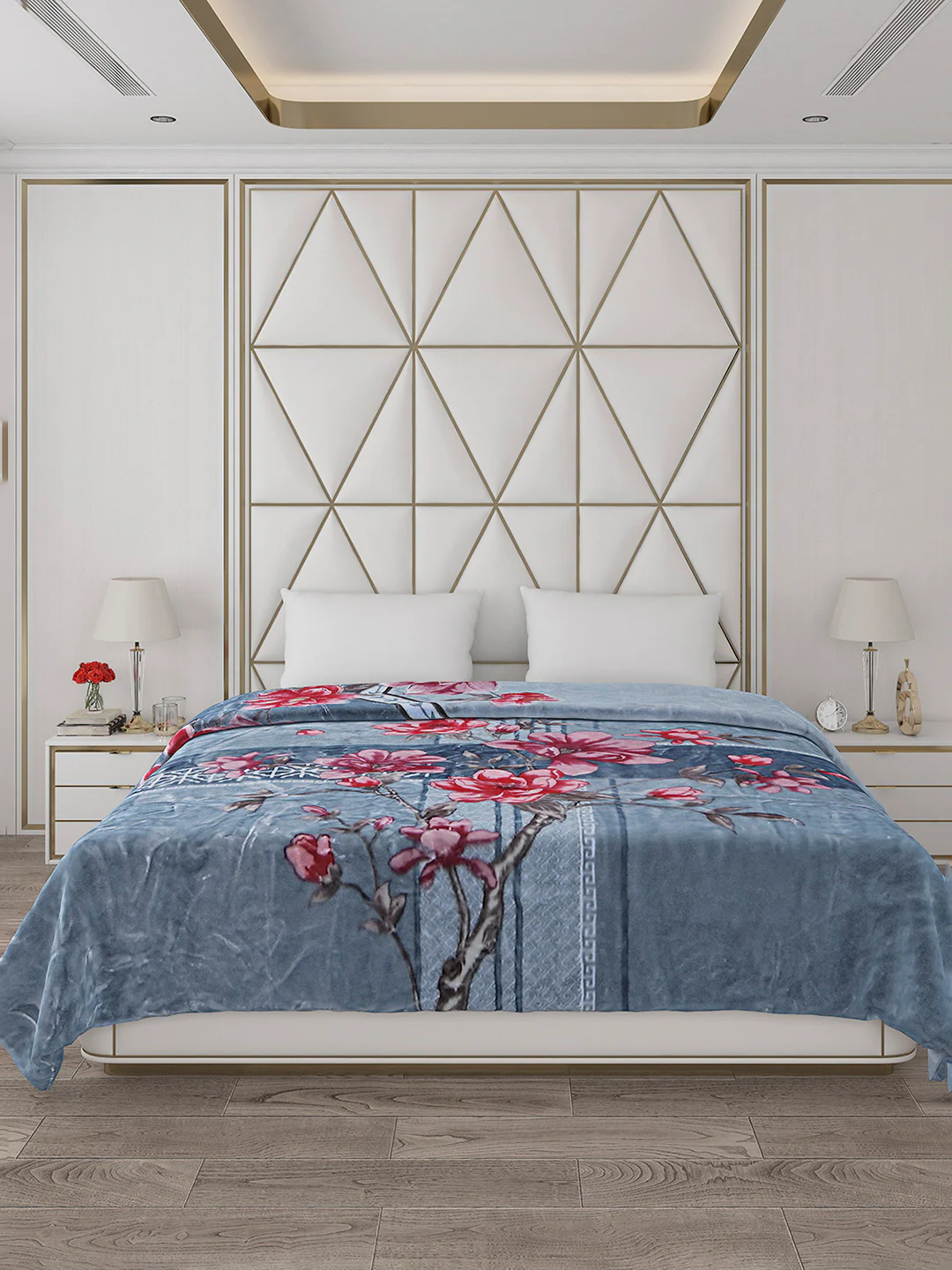 Printed Double Bed Blanket for Heavy Winter -2 Ply - Image 3