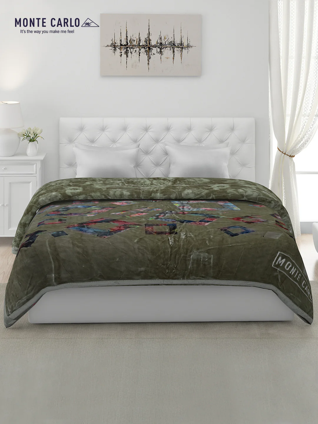 Printed Double Bed Blanket for Heavy Winter -2 Ply - Image 3
