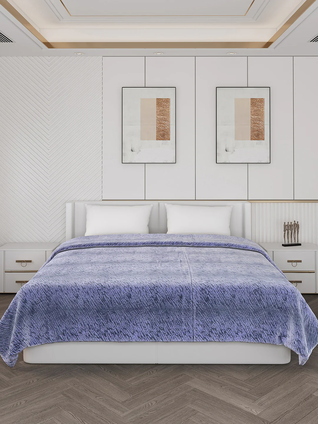 Printed Double Bed Blanket for Heavy Winter -2 Ply - Image 2