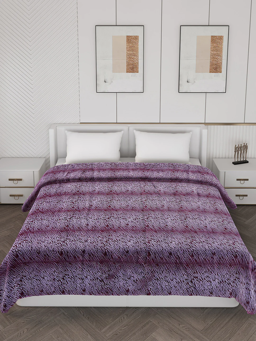 Printed Double Bed Blanket for Heavy Winter -2 Ply - Image 3