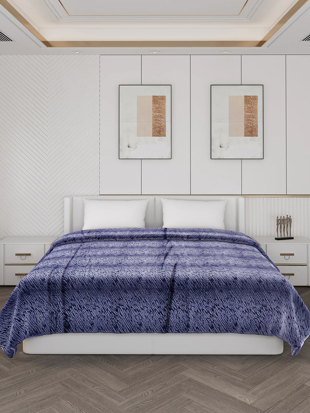 Printed Double Bed Blanket for Heavy Winter -2 Ply - Image 2