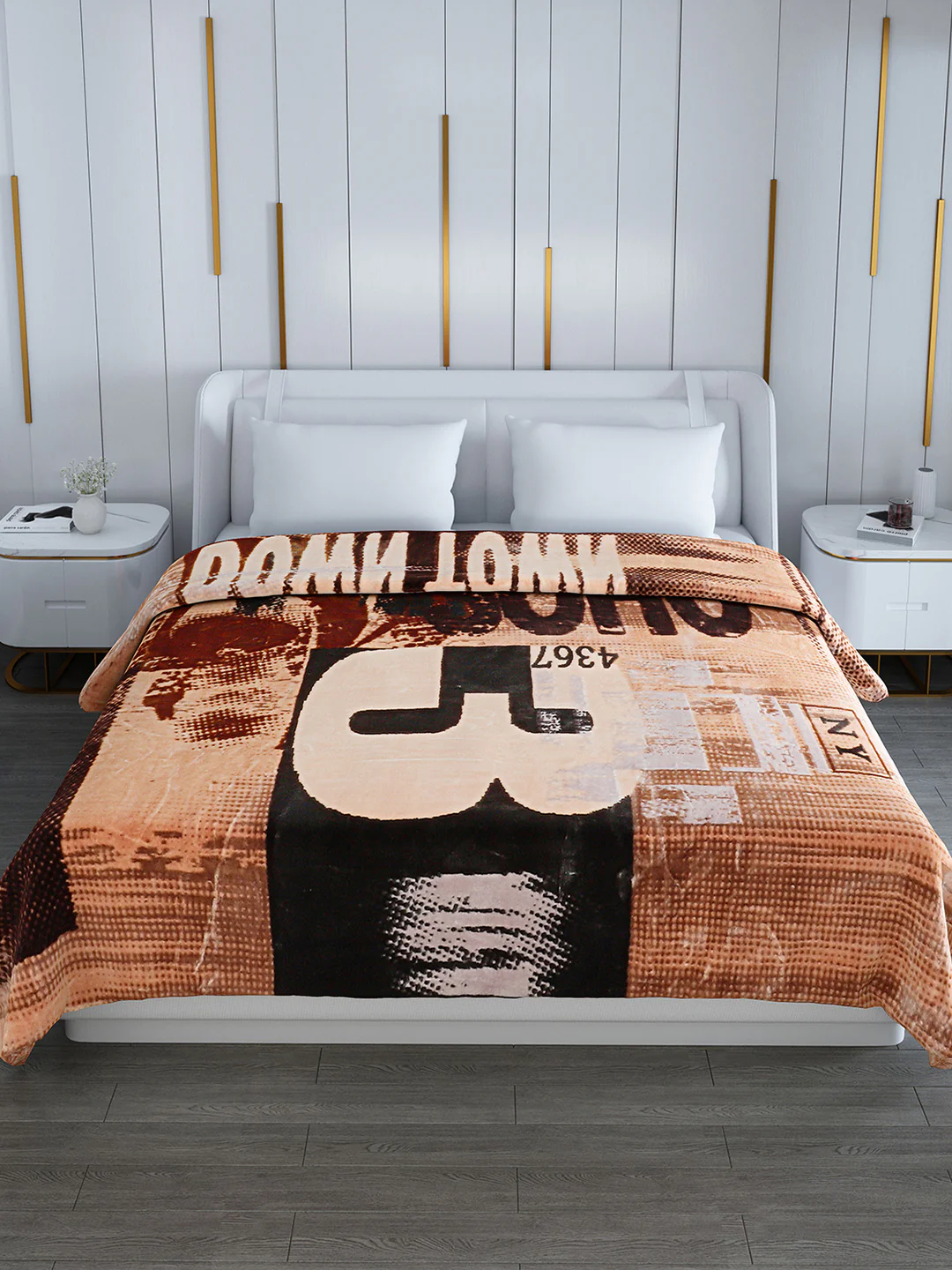 Printed Double Bed Blanket for Heavy Winter -2 Ply - Image 3