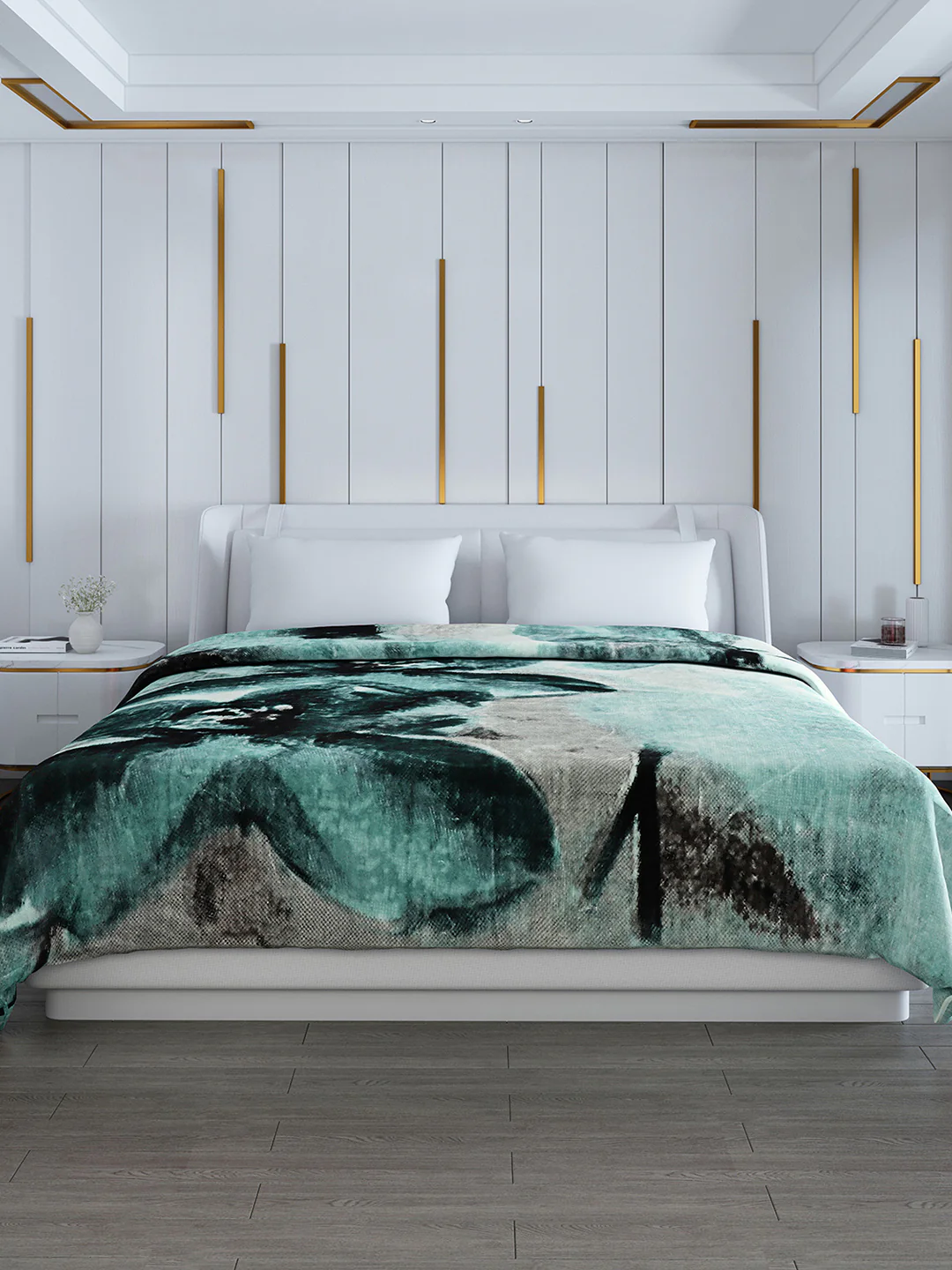 Printed Double Bed Blanket for Heavy Winter -2 Ply - Image 2