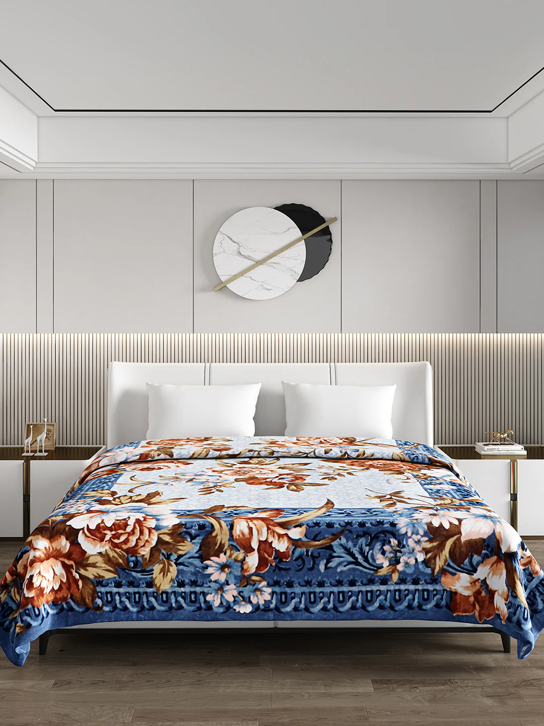 Printed Double Bed Blanket for Heavy Winter -2 Ply - Image 2