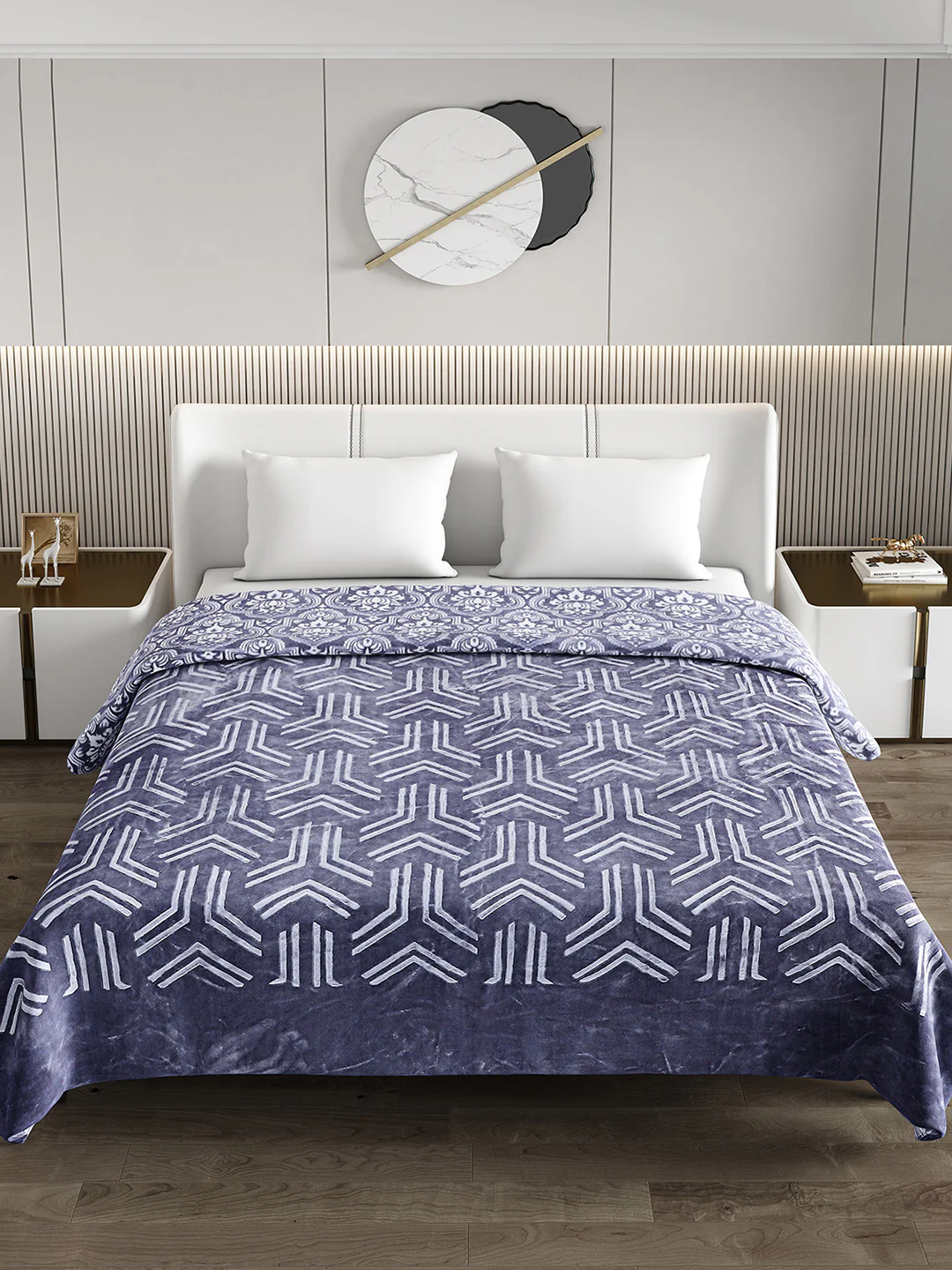 Printed Double Bed Blanket for Heavy Winter -2 Ply - Image 3