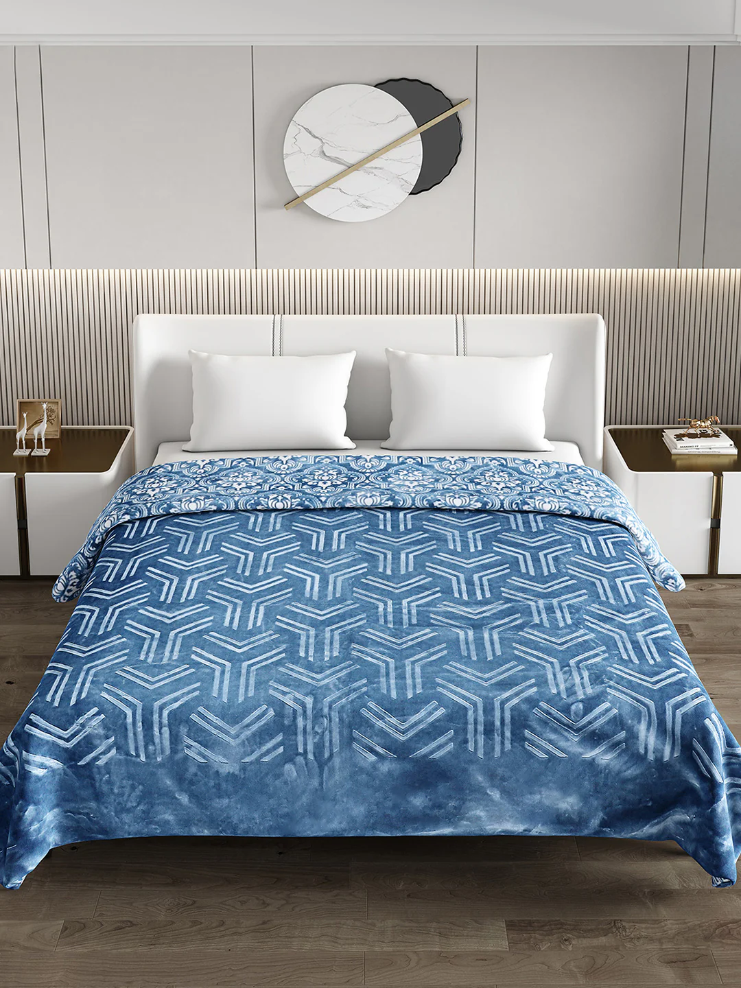 Printed Double Bed Blanket for Heavy Winter -2 Ply - Image 3