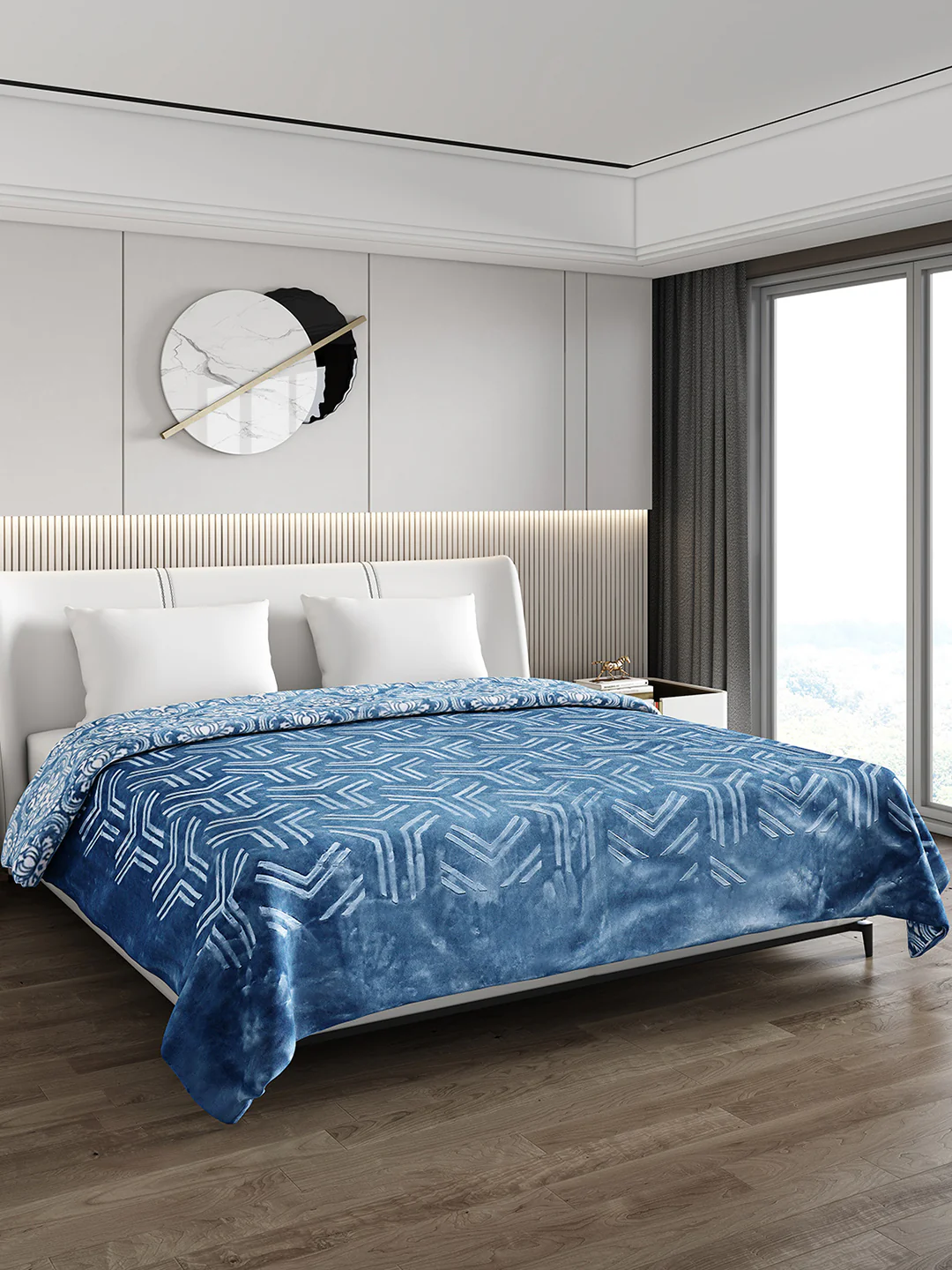 Printed Double Bed Blanket for Heavy Winter -2 Ply - Image 4