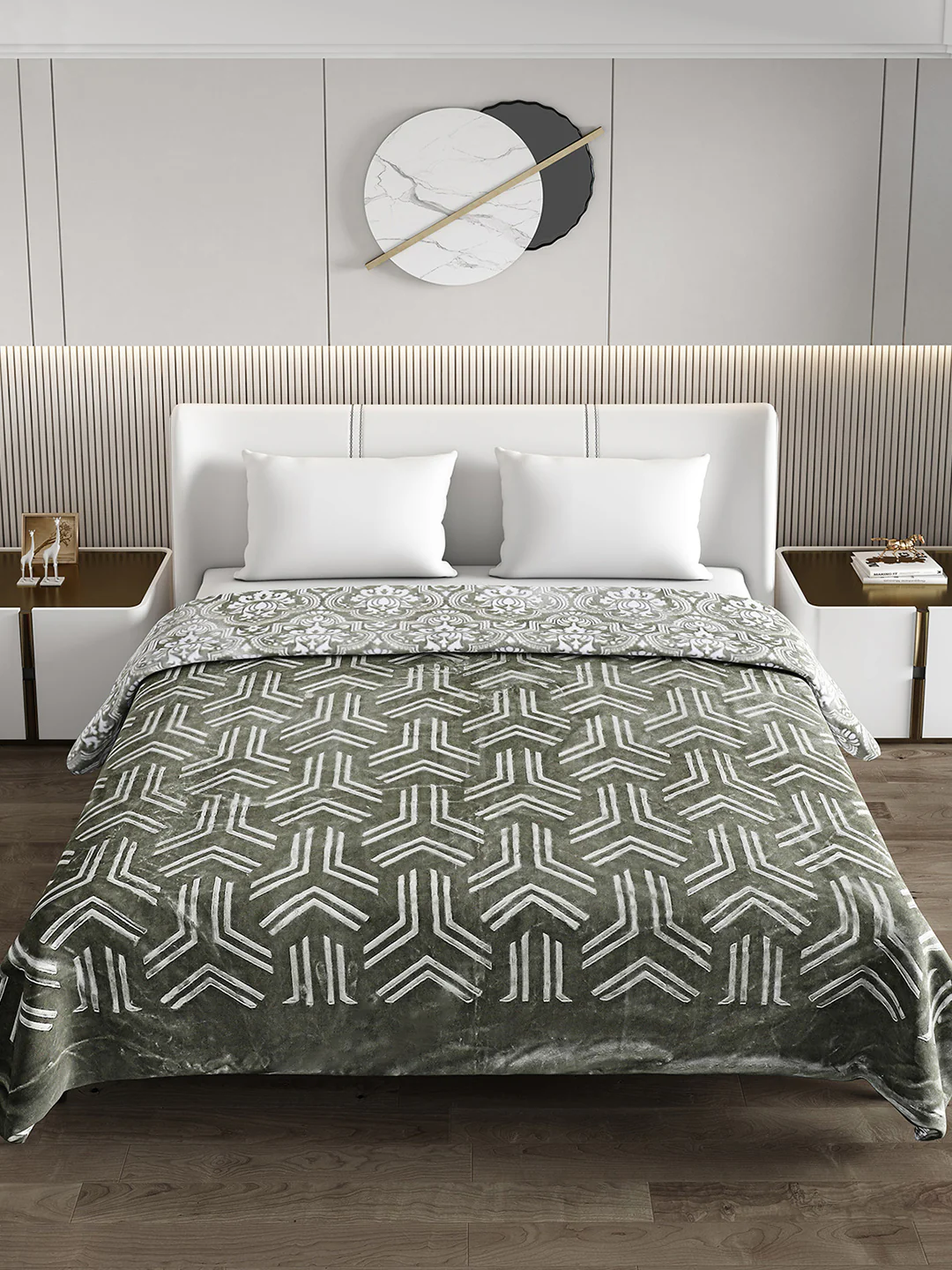 Printed Double Bed Blanket for Heavy Winter -2 Ply - Image 3
