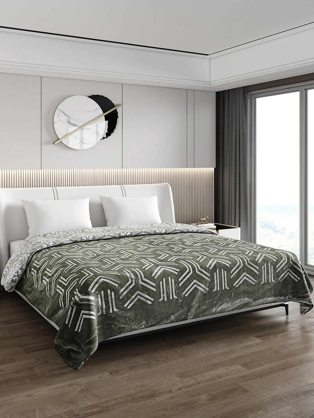 Printed Double Bed Blanket for Heavy Winter -2 Ply - Image 4